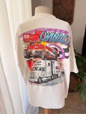 Vintage Jeff Swindell #104 Sprint Car Racing T-Shirt XXL